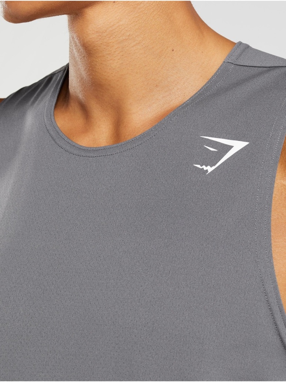 Gymshark Men’s Gray Performance Tank Top - Picture 2 of 8